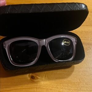 Daytrip Black and Gray Sunglasses with Case